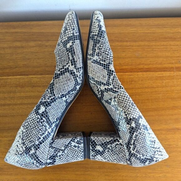 Corso Como Snakeskin Pump Heels 7 1/2 Mob Wife Whimsigoth Rebel Punk Rock Chic - Picture 10 of 12